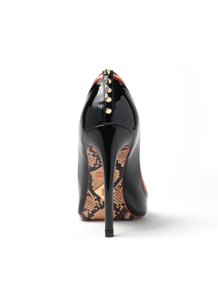Black Patent Martina Pump