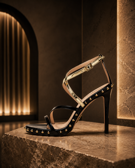 Black Patent Staci Sandal