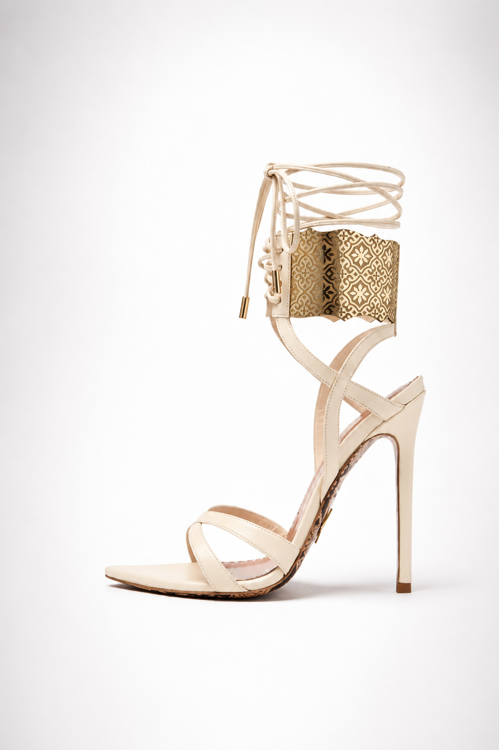 Beige Leather Bianca Sandal