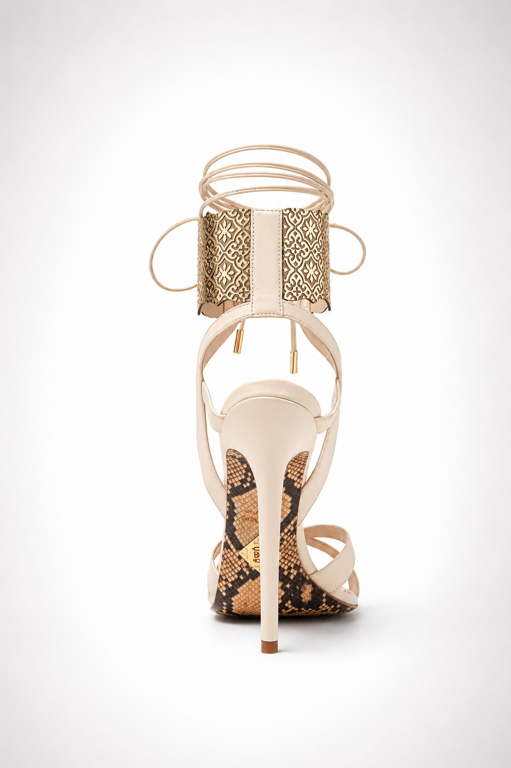 Beige Leather Bianca Sandal