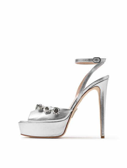 METALLIC PLATFORM EMILIANA SANDAL